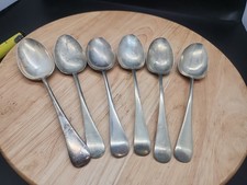 Versilberte Servierlöffel x 6