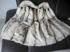 superweiche Pelzjacke echt NERZ black-cross Gr. 40/42