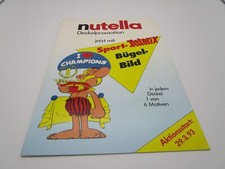 Ferrero Duplo Hanuta   FOLDER  Nutella ASTERIX mit 6x Bügelbild  TOPZUSTAND