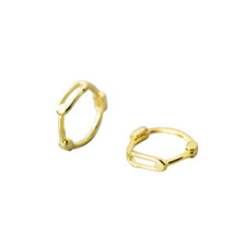 18k gold auf sterlingsilber - gold,