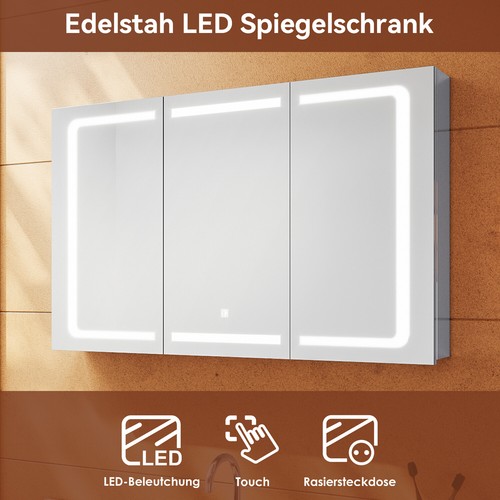 Spiegelschrank edelstahl - spiegelschrank,