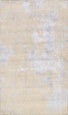 Gemüse Färbemittel Versace Orientalisch Fläche Teppich 6x9 Gold Wolle/Seide