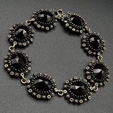 Vintage granat kette armband - vintage,