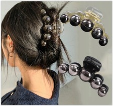 Große Perlen Schwarz