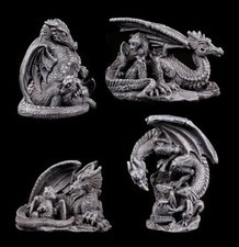 Kleine Drachen Figuren 4er Set