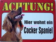 Schild 14x19cm - Hier wohnt