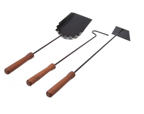 Aqbau kaminbesteck set 3tlg - kaminbesteck,