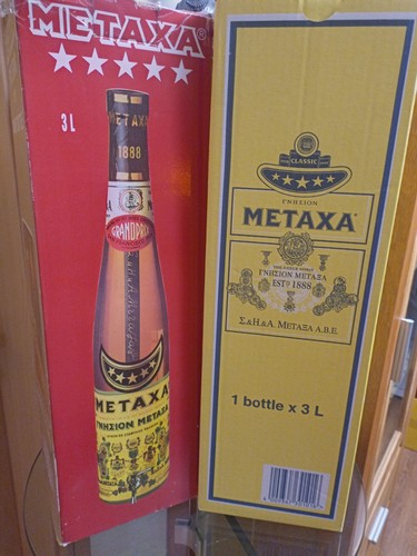 3liter metaxa flasche - 3liter, im