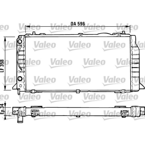 Kühler motorkühlung valeo - kühler,