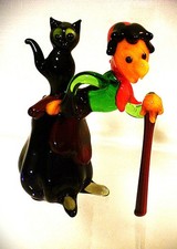 Figur Glas Hexe Lauscha