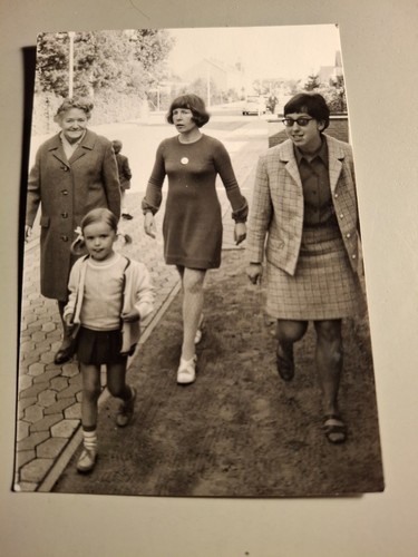 Altes foto vintage familie - foto, mit