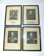 4 x Stahlstiche um 1860