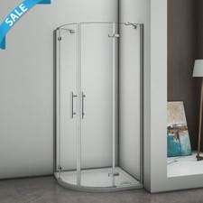 80x80/90x90cm Viertelkreis Runddusche Dusche Duschabtrennung Duschkabine 6mmNANO