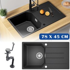 78x45 cm Granit Küchenspüle