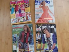 burda moden 1998 und 2017; 2 Diana Magazins jwls mit Schnittbogen