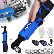 Elektrischer Akku Ratschenschrauber Ratschen Winkelschrauber 40Nm 3/8'' 2 Akkus