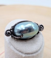 Vintage perlen brosche 925 - vintage,
