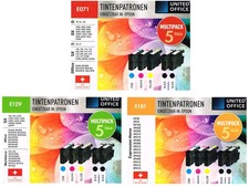 United Office Tintenpatronen Kompatibel Epson Drucker Multipack Patronen Ersatz