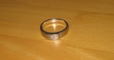 ### Platin Ring mit Diamant - TOP ###
