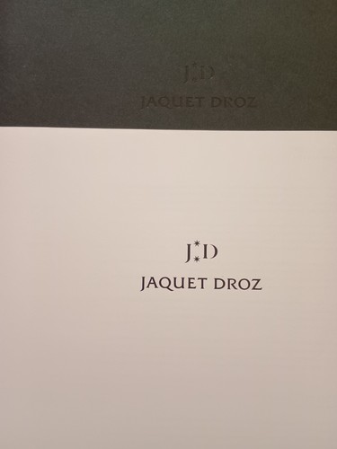 Uhren catalogue jaquet droz - catalogue,