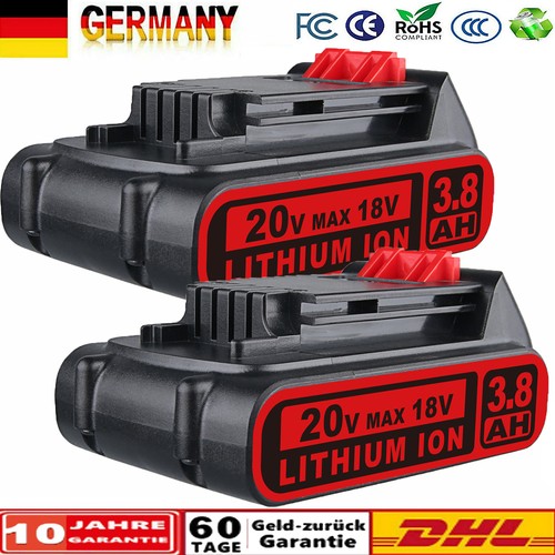 3800mah ion 20v akku - 2x,