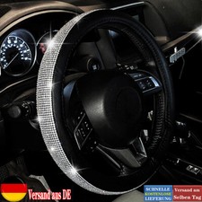 15" Strass Auto Lenkradhülle Lenkradbezug LenkradAbdeckung Glitzer Lenkradbezug