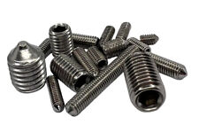 Madenschrauben Gewindestifte mit Innensechskant und Spitze Edelstahl A2 DIN 914