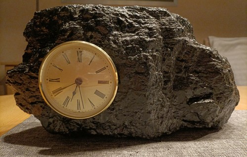 Kohle uhr bergbau unikat - -,
