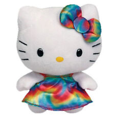 Hello Kitty Baby Plüsch 15 cm im Regenbogenkleid ty Baby Beanies Kollektion ♥