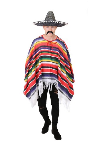 Mexikanisches kostüm poncho - kostÜm,