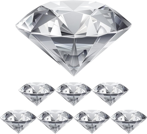 Stück kristall glas - glas, diamant