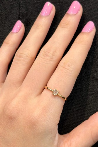 18k rotgold baguette lab grown - rotgold,