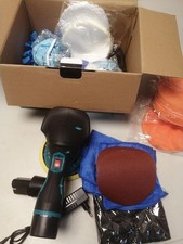 FABOKA Poliermaschine Auto Akku, 12V Exzenter Poliermaschine mit 25PCS Aufsätze