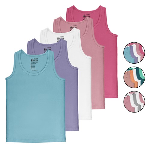 Mädchen unterhemd 5er set - mädchen,