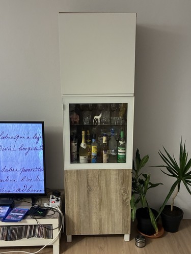 Ikea schrank vitrine weiss - -,