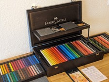 Faber Castell Art & Graphic Collection Holzkoffer Künstlerartikel groß