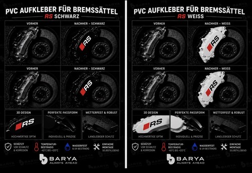 Aufkleber für bremssättel - 6x,