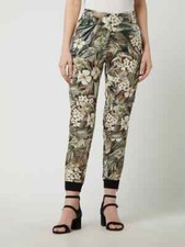 Cambio Hose Jules - Cargohose mit floralem Muster Modell 'Jules' - Khaki Neu/46