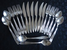 IKEA Besteck 80er  Jahre RARITÄT  18 teilig Rillen Ikea Name nicht bekannt Uralt