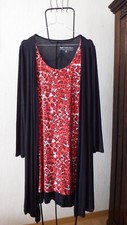 bpc CHICES Kleid 44 46 48 Lagenlook Teil 2in1 Tunika + Zipfeljacke 56/57 br schw