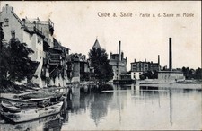 Ak Calbe an der Saale, Partie