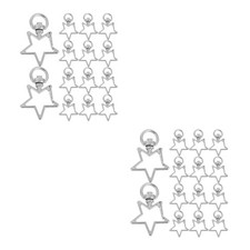  2 Pack Sternen Karabiner Warenring Schlüsselring D Schlüsselkettenzubehör