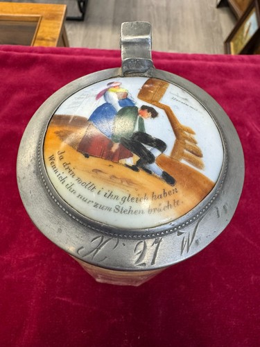 Bierhumpen krug glas antik - bierhumpen,