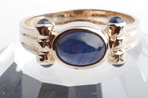 Saphir ring cabochon 85ct - ring,