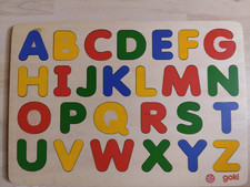 Holz Puzzle ABC mit 26 bunten