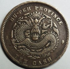 China Kaiserreich 10 Cash 1902