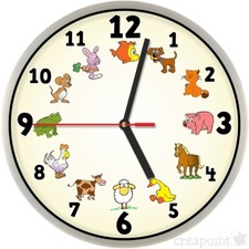 #336 Wanduhr -> 12 Tiere <-