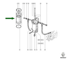 Original RENAULT 7701028181 Kraftstofffilter 19 I 21 25 Escape Master I Trafic
