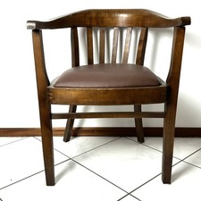Art Deco Armlehnstuhl Eiche