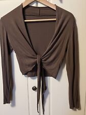 Bolero Jäckchen bauchfrei braun M Amisu Neu Ibiza Hippie